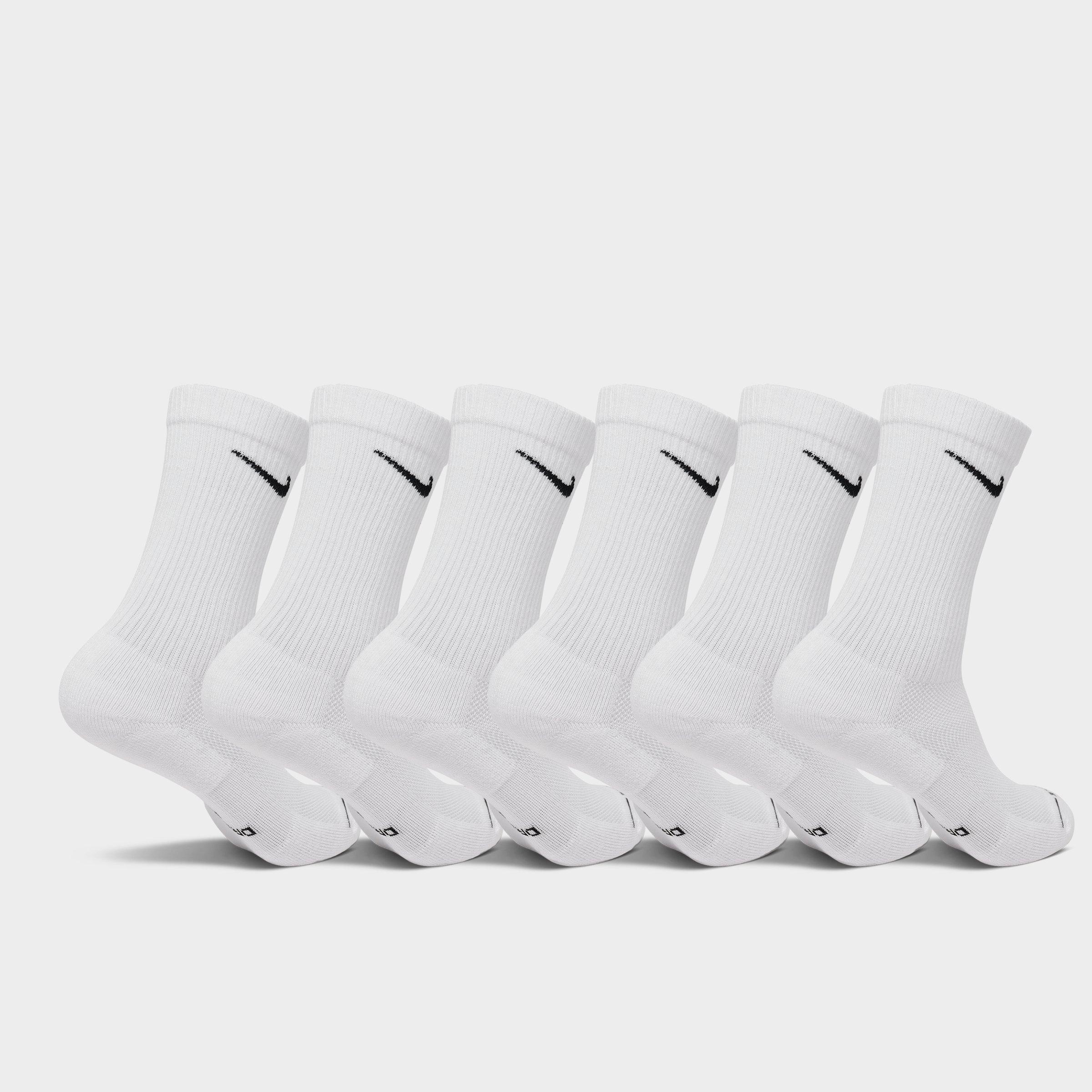 Nithtke Everyday Elevated Crew Socks (6-Pack) - White/Black