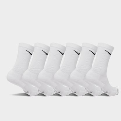 Nithtke Everyday Elevated Crew Socks (6-Pack) - White/Black