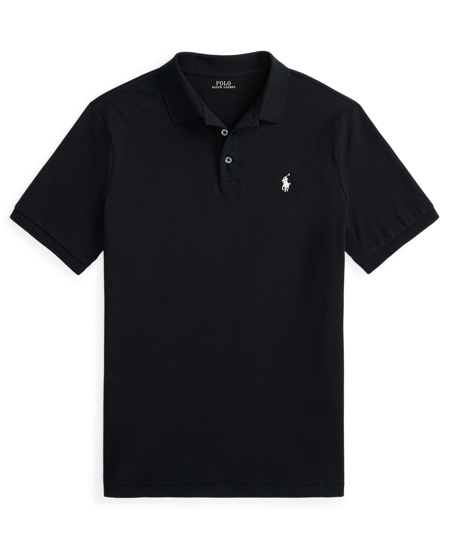 Polo Ralph Lauren Men's Classic-Fit Stretch Mesh Polo Shirt - Polo Black/Smoke