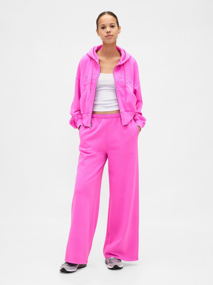 VintageSoft Baggy Sweatpants - Sugar plum neon pink