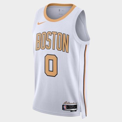 Men's Nike Jayson Tatum Boston Celtics NBA City Edition Swingman Basketball Jersey - White