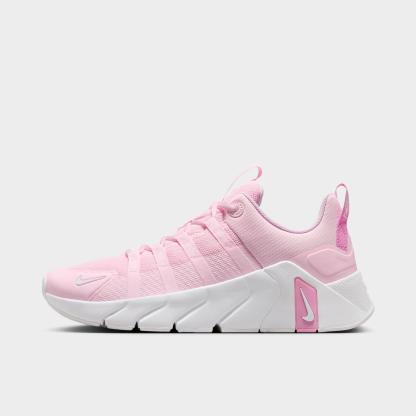 Women’s Nithtke Free Metcon 7 Training Shoes - Part 1 - Pink Foam/Light Magenta/White/White - Left shoe facing left. Outside of the shoe.