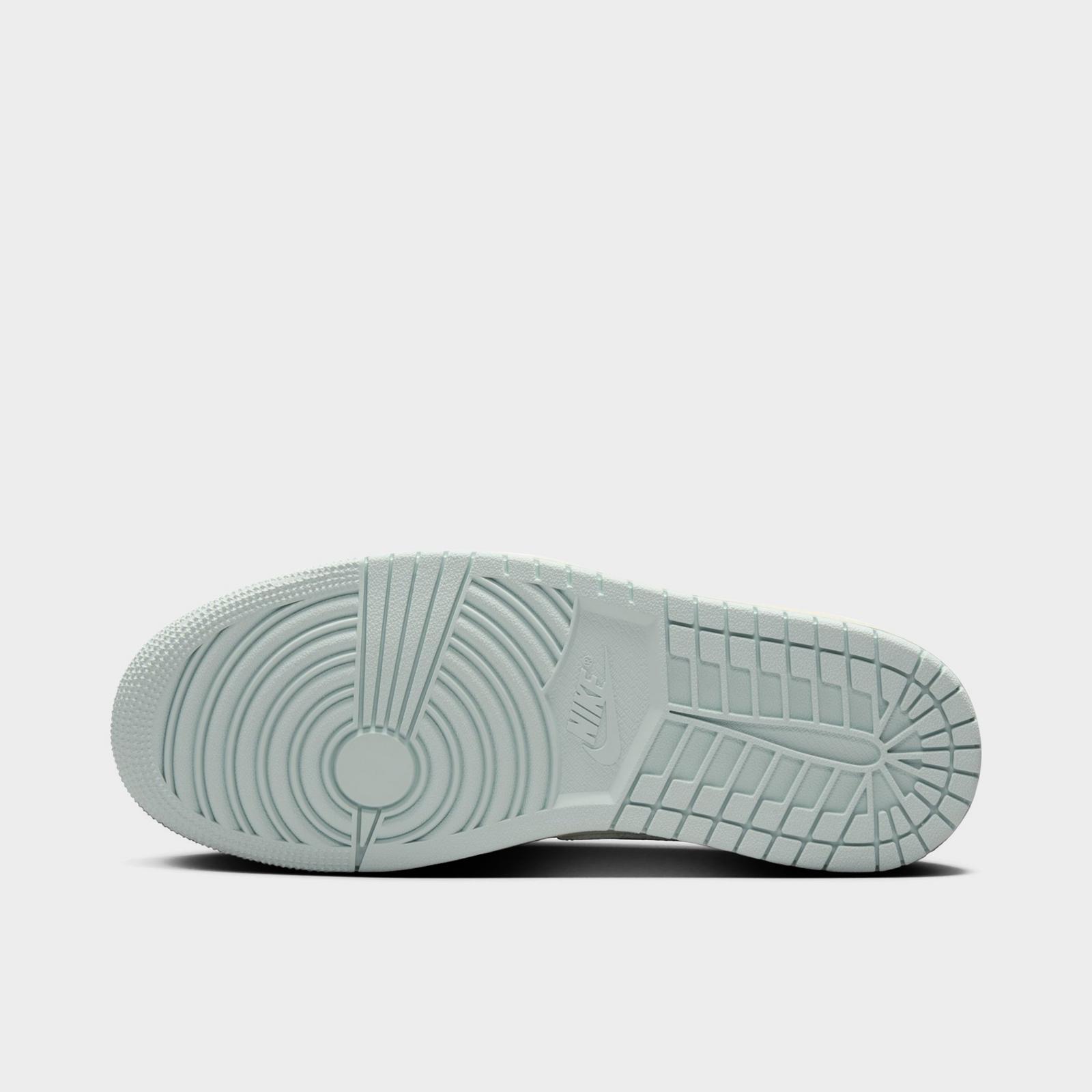 Women's Air Jordan Retro 1 Low Casual Shoes - Sail/Aura/Muslin/Jade Aura - view 6