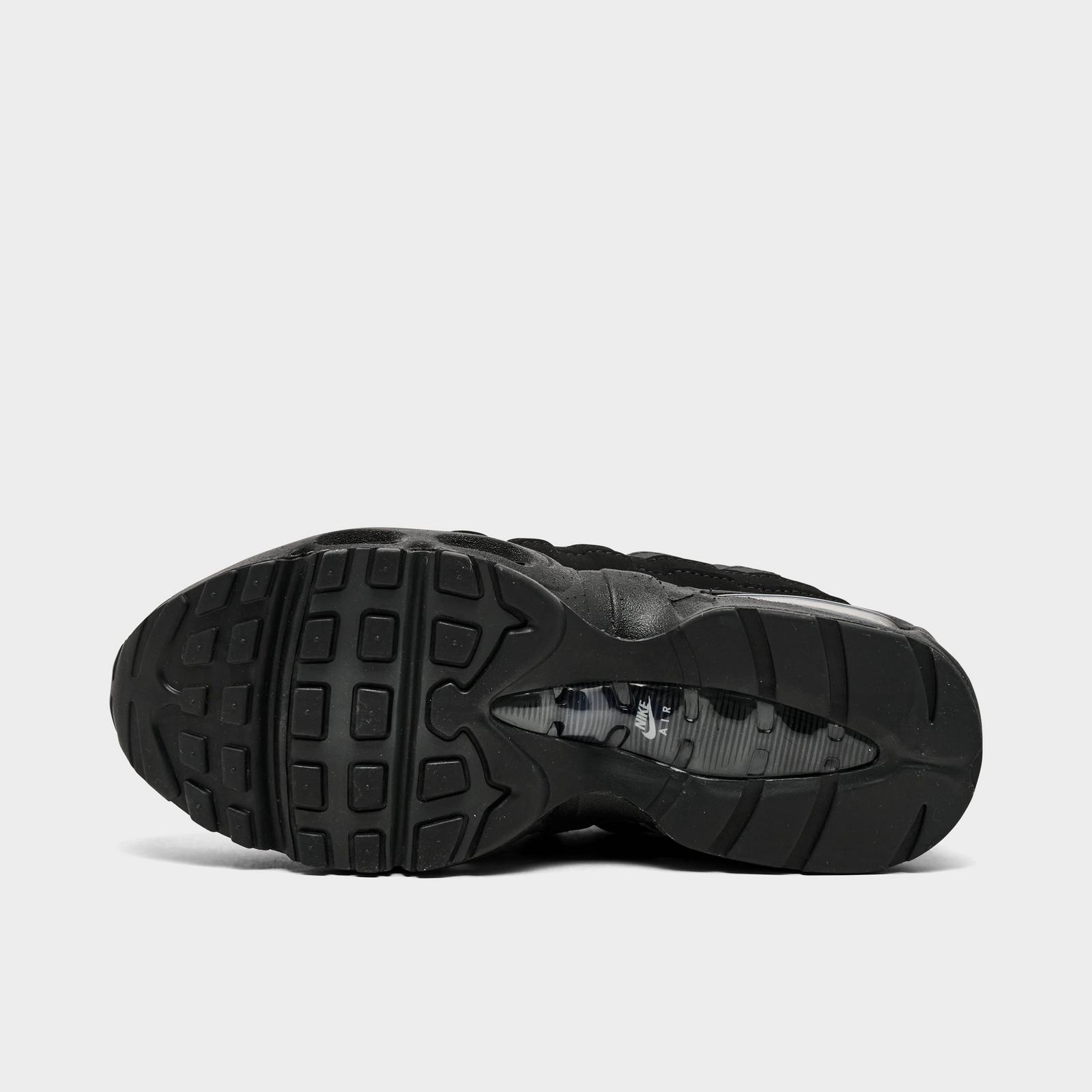 Big Kids' Nike Air Max 95 Casual Shoes - Black/Metallic Silver
