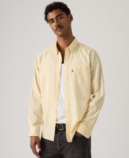 Levi's Men's Classic Pocket Regular-Fit Long-Sleeve Shirt - Rutabaga