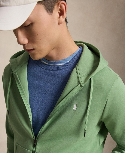 Polo Ralph Lauren Men's Double-Knit Full-Zip Hoodie - Outback Green/C1730