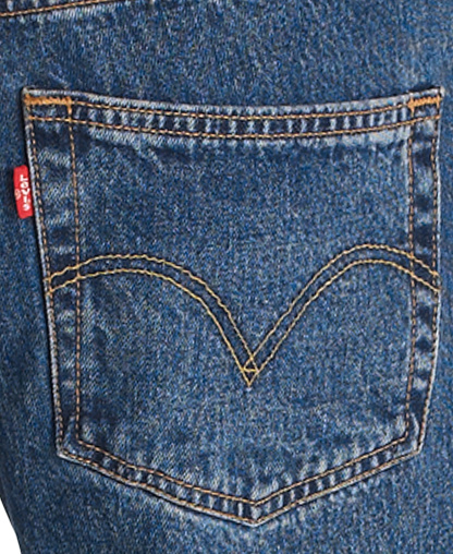Levi's Men's 501™ Regular-Fit Button Fly Non-Stretch Jeans - Dark Stonewash