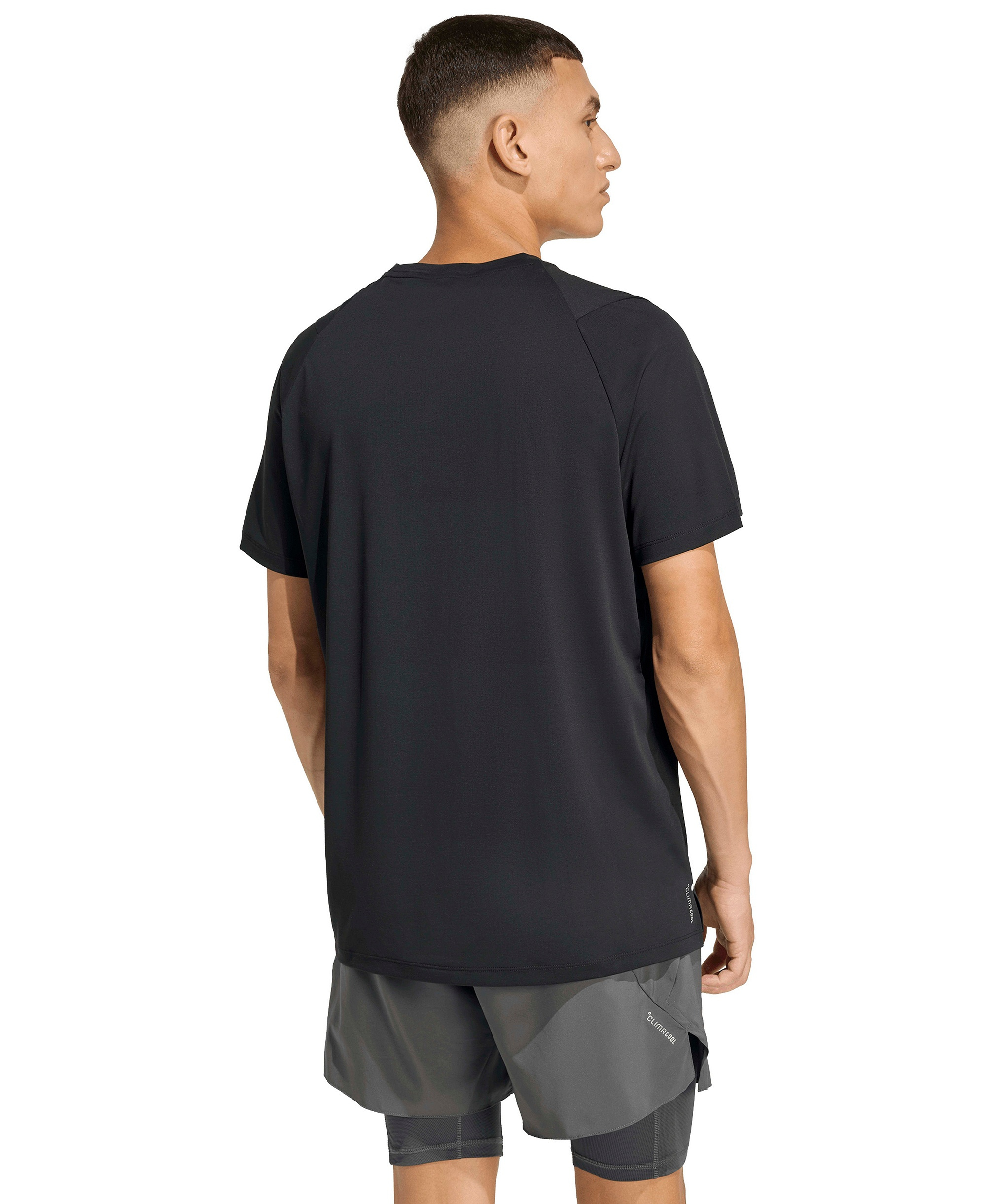 adidas Men's Running Climacool Short-Sleeve T-Shirt - Black
