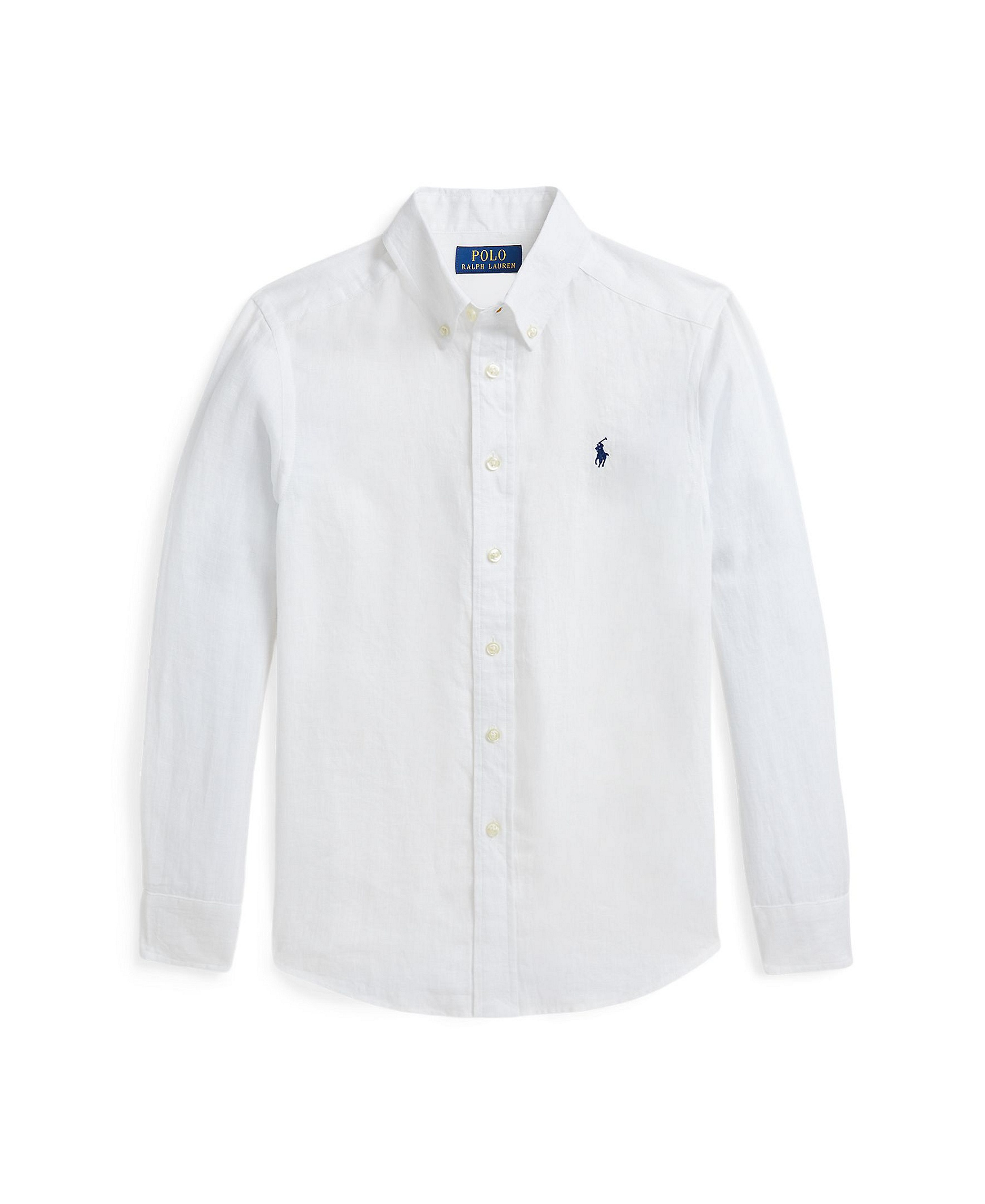 Polo Ralph Lauren Boys' 8-20 Linen Shirt - White