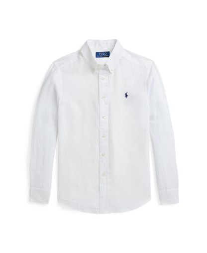 Polo Ralph Lauren Boys' 8-20 Linen Shirt - White