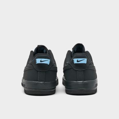 Little Kids' Nithtke Force 1 Low Casual Shoes - Anthracite/Football Blue - Back view