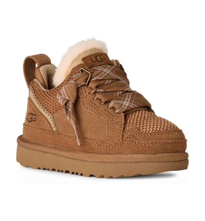 UGG® Toddler Kids Lowmel Lace-Up Sneakers - Chestnut