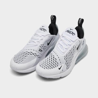 Women's Nithtke Air Max 270 Casual Shoes - Part 1 - White/Black/White - Both shoes facing left