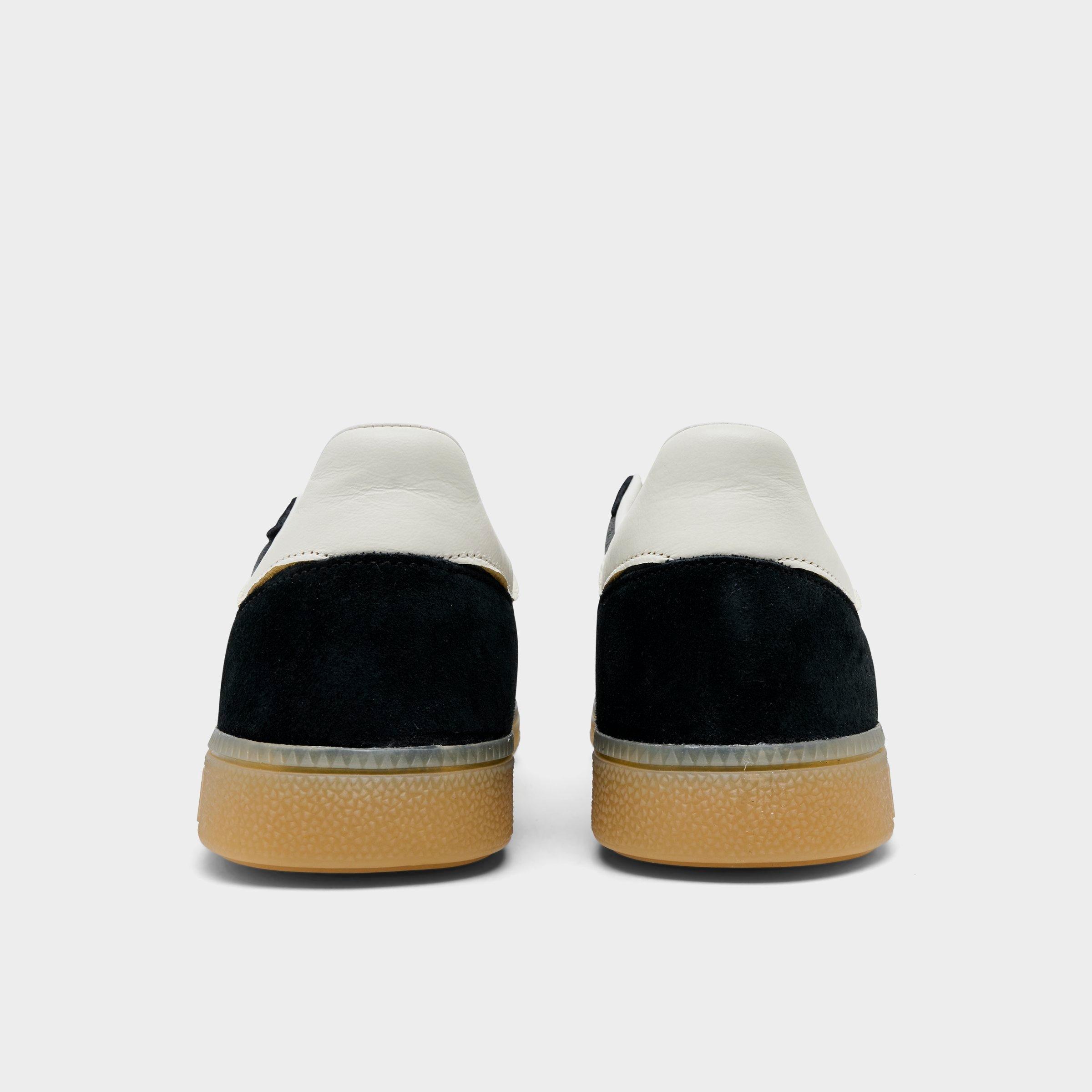 Men's adidas Originals Handball Spezial Casual Shoes - Part 4 - Carbon/Off White/Core Black - Back view