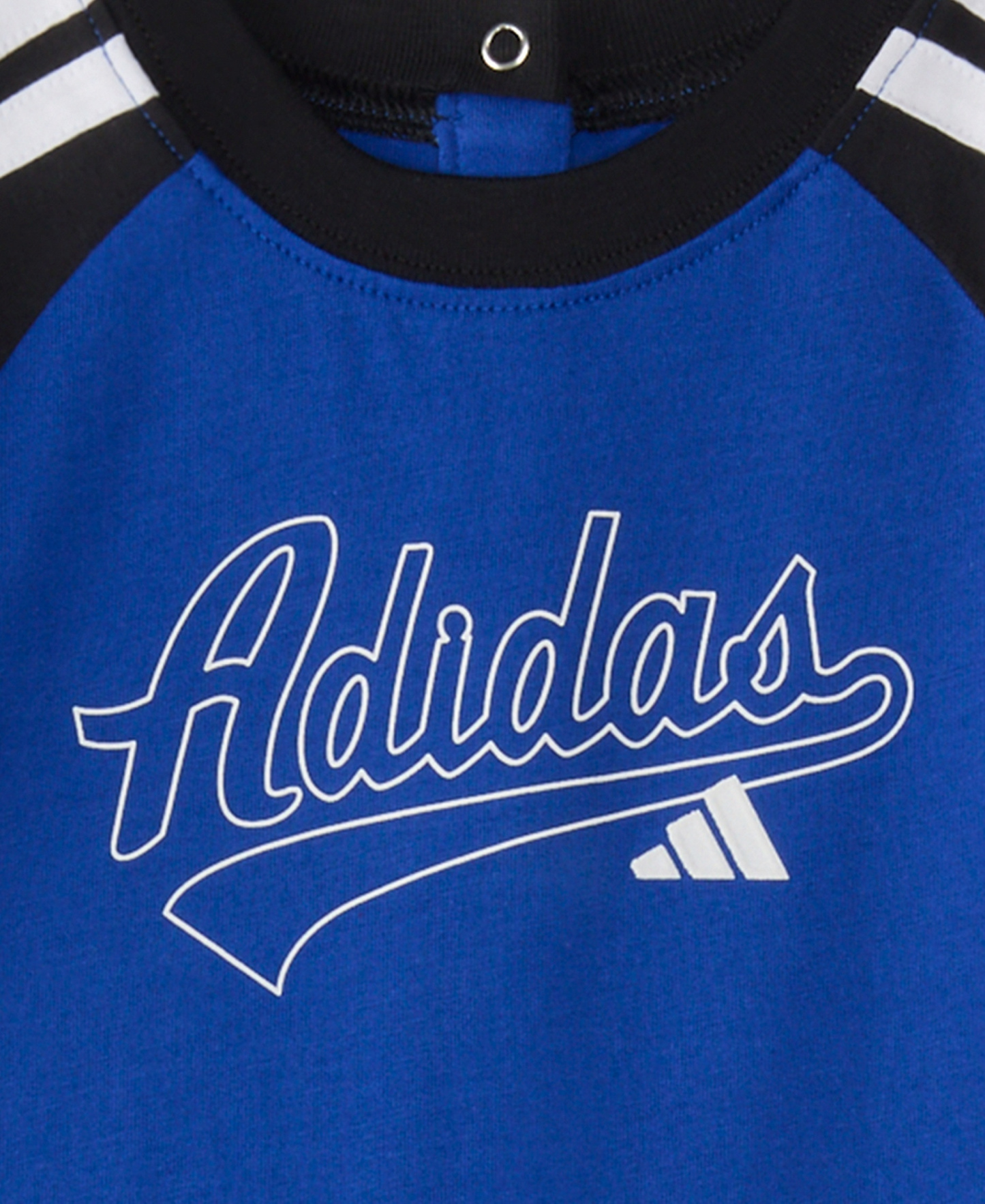 adidas Baby Boys' Classic Raglan Long-Sleeve Coverall - Bright Blue