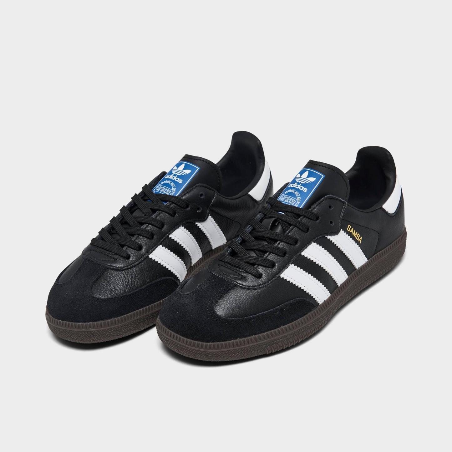 Little Kids' adidas Originals Samba OG Casual Shoes - Core Black/Footwear White/Gum 5 - view 2