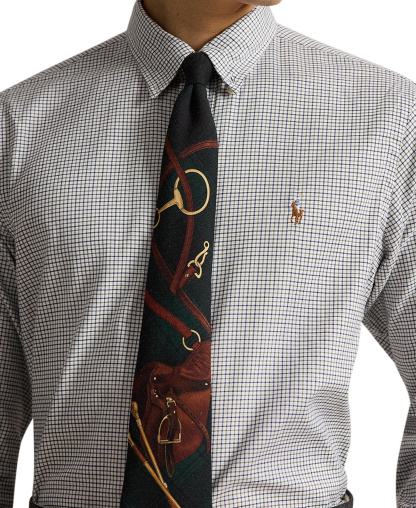 Polo Ralph Lauren Men's Classic-Fit Performance Oxford Shirt - 7372C White Olive Multi
