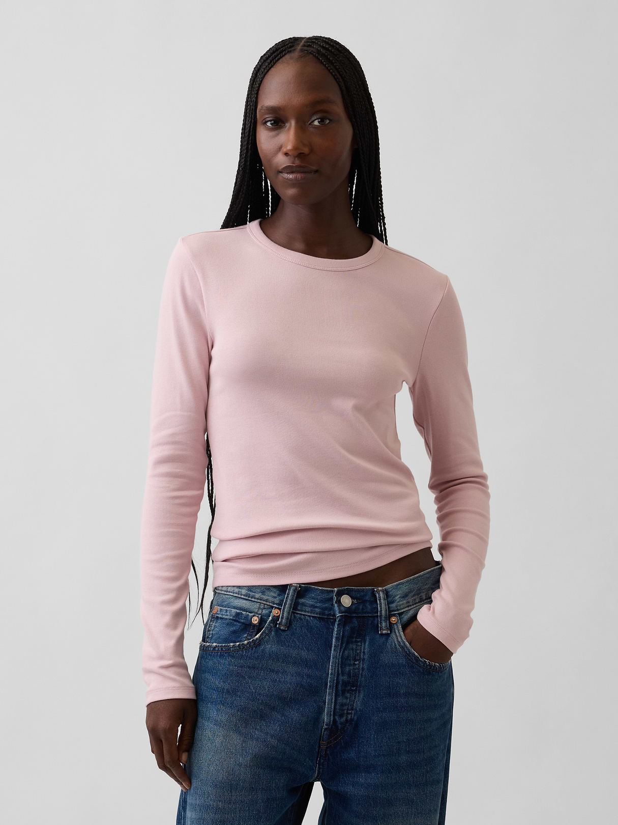 Modern Crewneck T-Shirt - Primitive pink