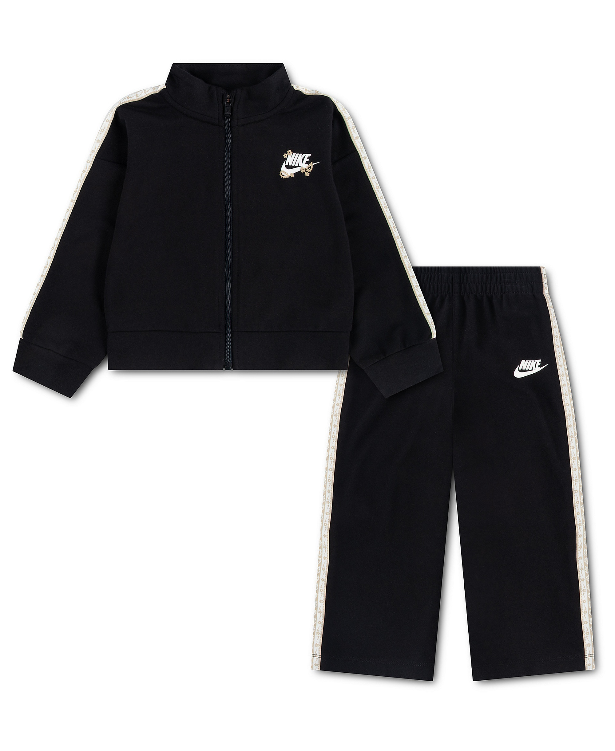 Nike Toddler Girls' 2T-4T Retro Remix Jacket and Pants, 2-Piece Set - Black