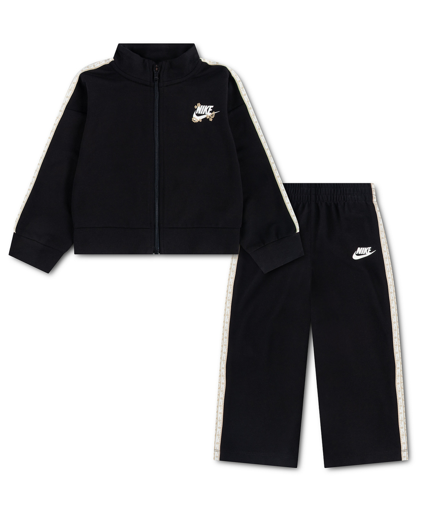 Nike Toddler Girls' 2T-4T Retro Remix Jacket and Pants, 2-Piece Set - Black