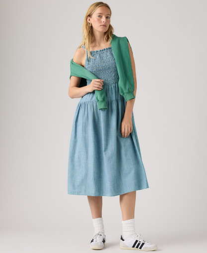 Levi's Premium Women's Monaco Square Neck Sundress - Breezy Blues