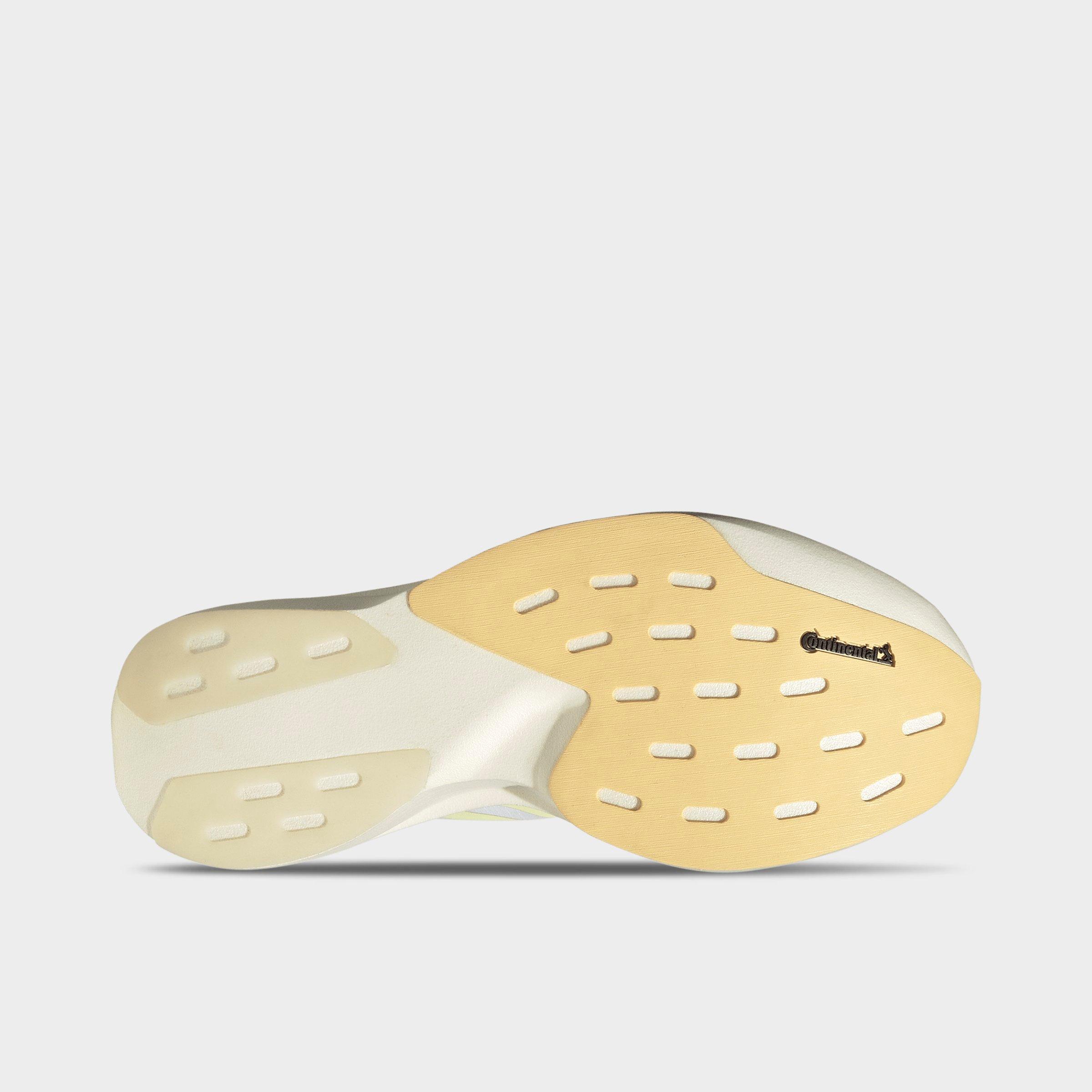 Women's adidas Adizero EVO SL Woven Running Shoes - Part 1 - Cloud White/Ice Tangerine/Off White - Bottom view