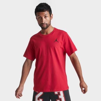 Men's Jordan Jumpman Embroidered Logo T-Shirt - Gym Red/Black - view 1
