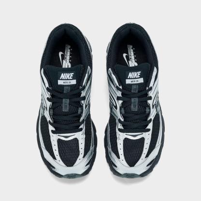 Women's Nithtke Air Max Moto 2K Casual Shoes - Part 1 - Black/Black/Metallic Silver - Top view