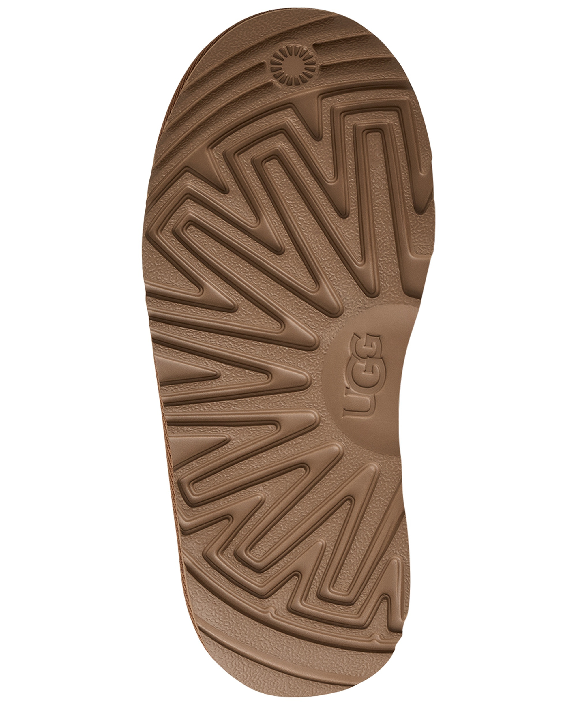 UGG® Kids Classic Ultra Mini Western Round Toe Booties - Chestnut