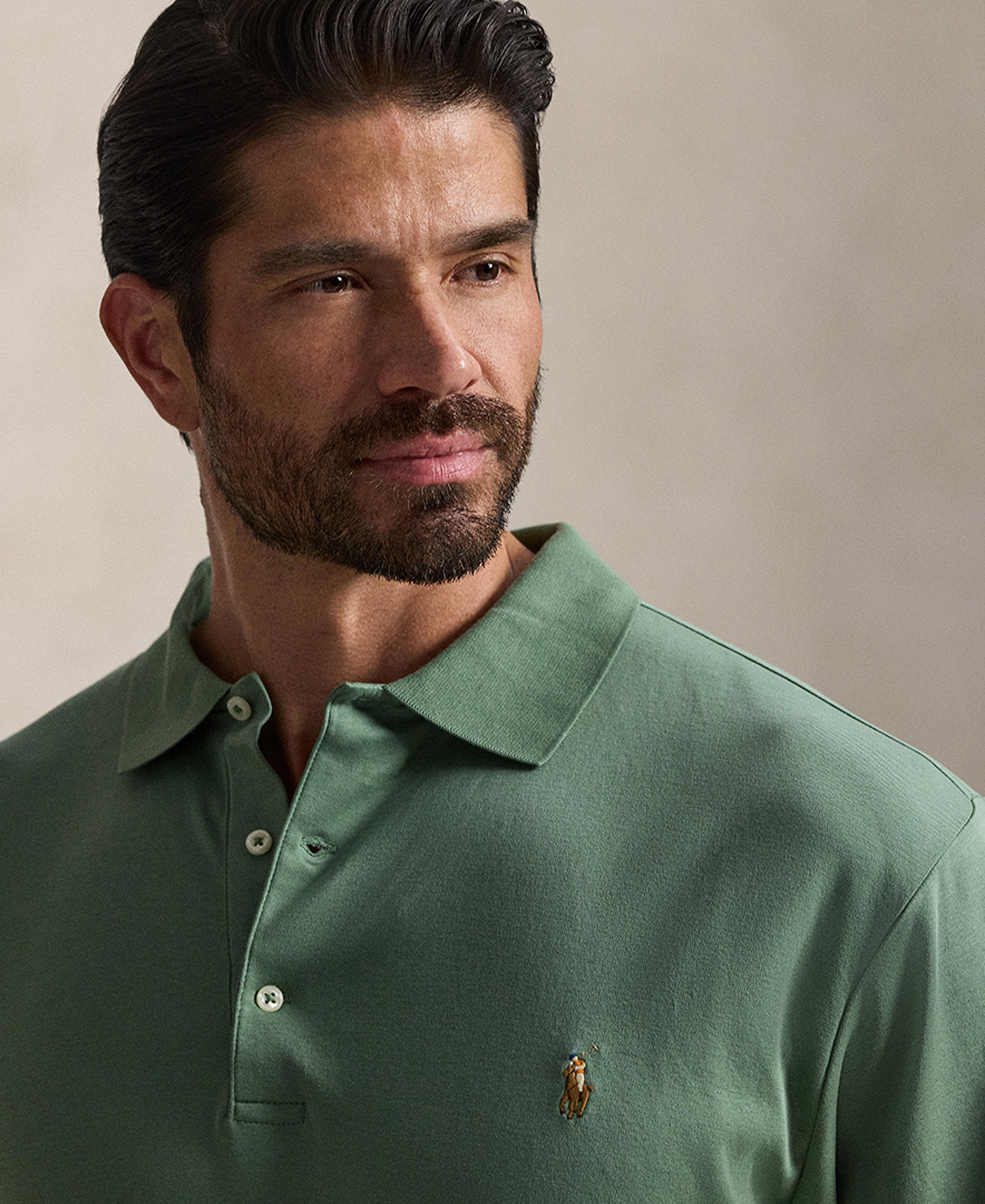 Polo Ralph Lauren Men's Big & Tall Solid Polo Shirt - Fatigue