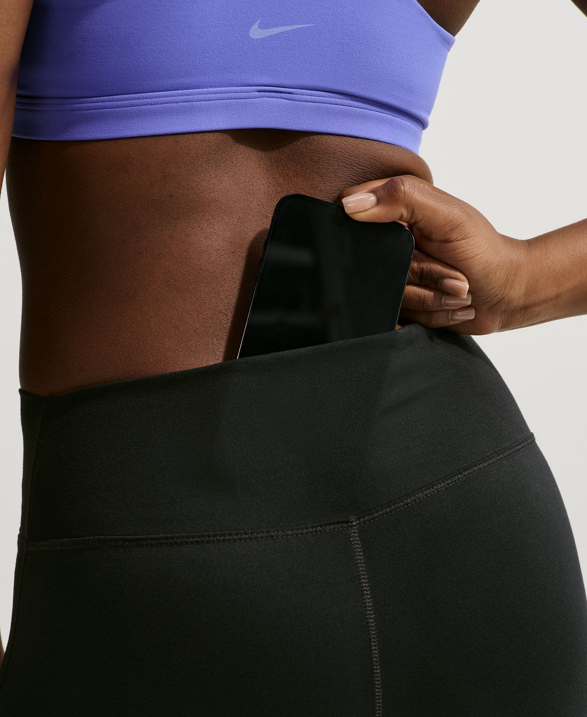 Nike Women's High-Waisted Flared Leggings - Black/White