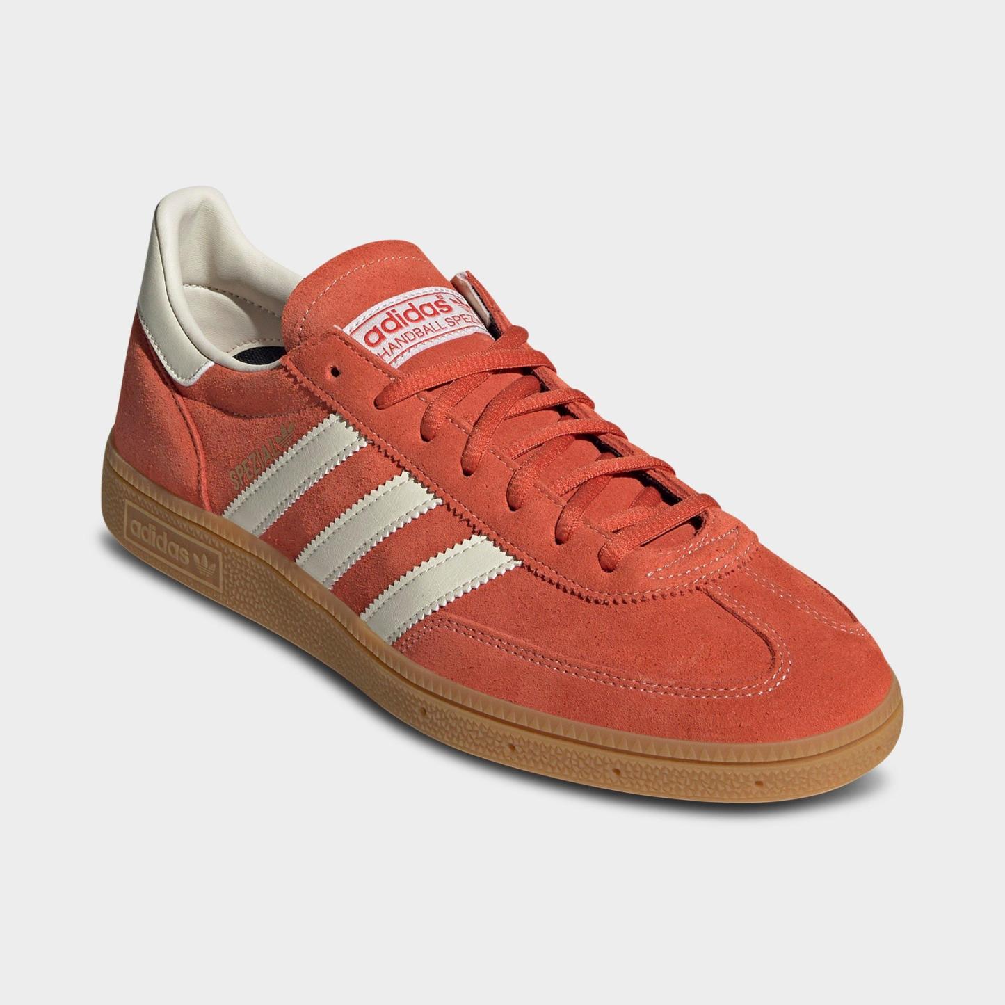 Men's adidas Originals Handball Spezial Casual Shoes - Part 2 - Preloved Red/Cream White/Crystal White - Both shoes facing left