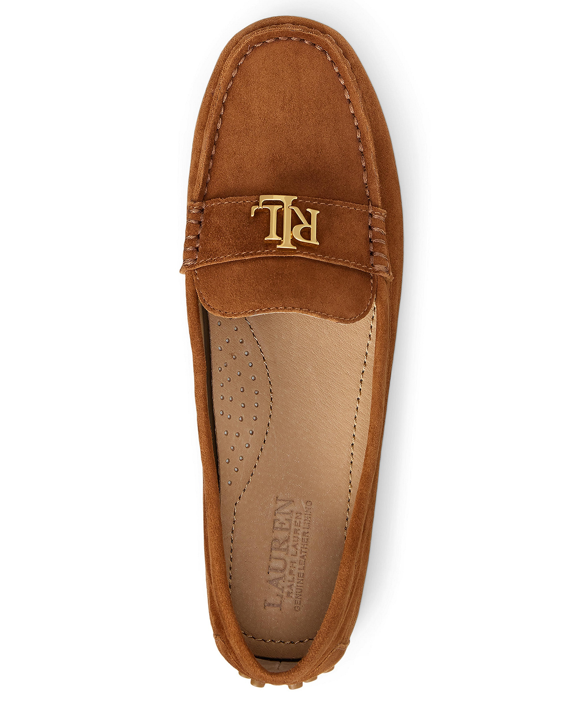 Lauren Ralph Lauren Women's Barnsbury Round Toe Loafers - Lauren Tan Suede
