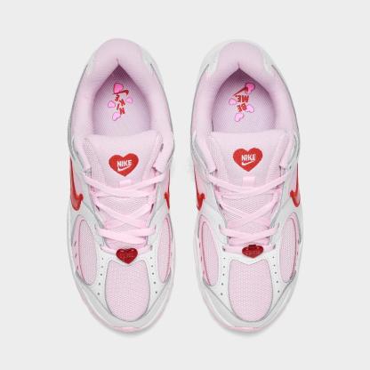 Girls' Big Kids' Nike V5 RNR Casual Shoes - Summit White/Pink Foam/Playful Pink/Light Crimson