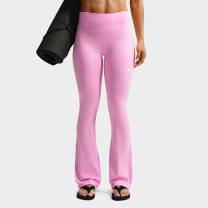 Women's Nithtke One High-Waisted Flared Leggings - Pink Rise/White