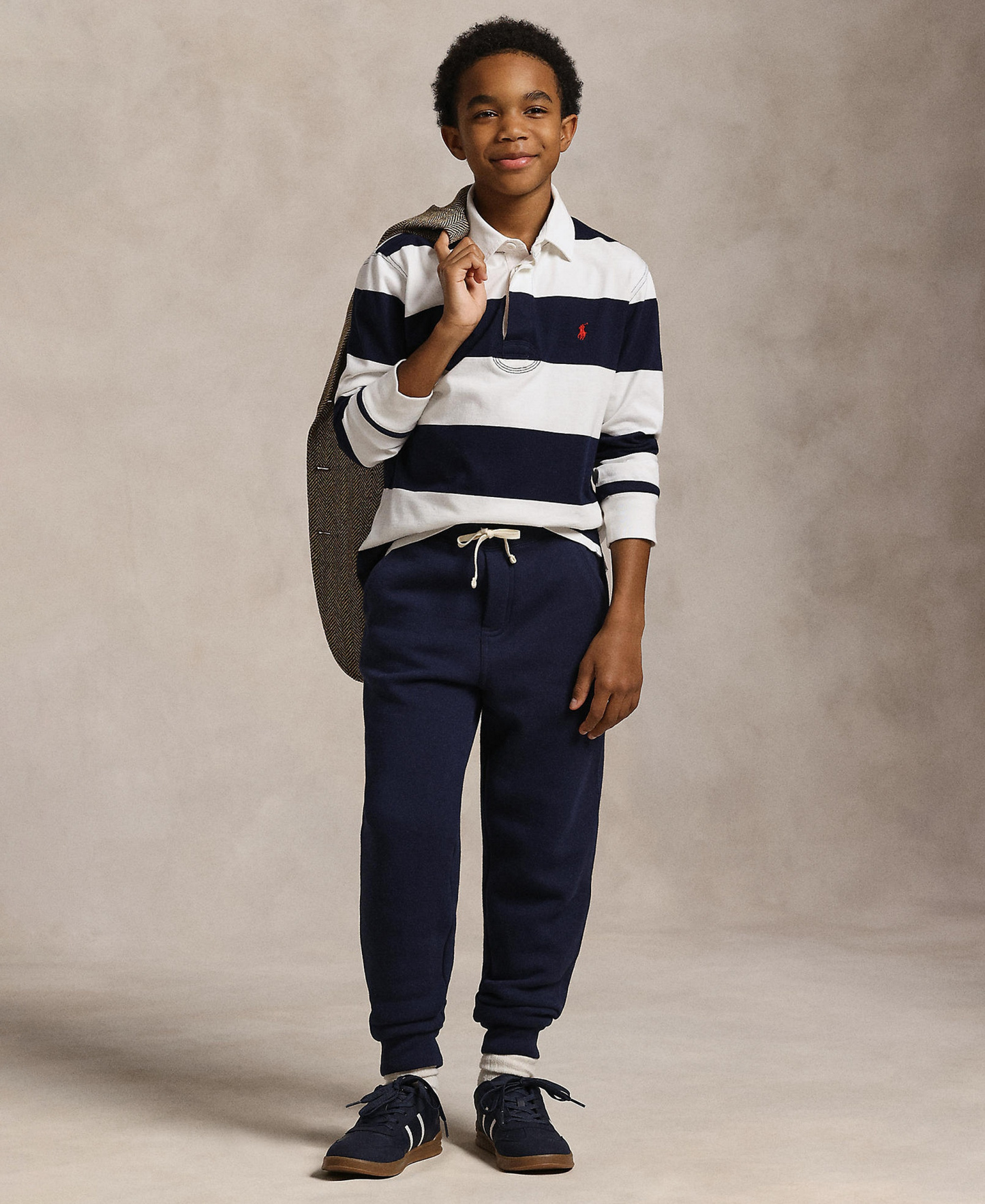 Polo Ralph Lauren Boys' 8-20 Cotton Fleece Drawstring Joggers - Cruise Navy