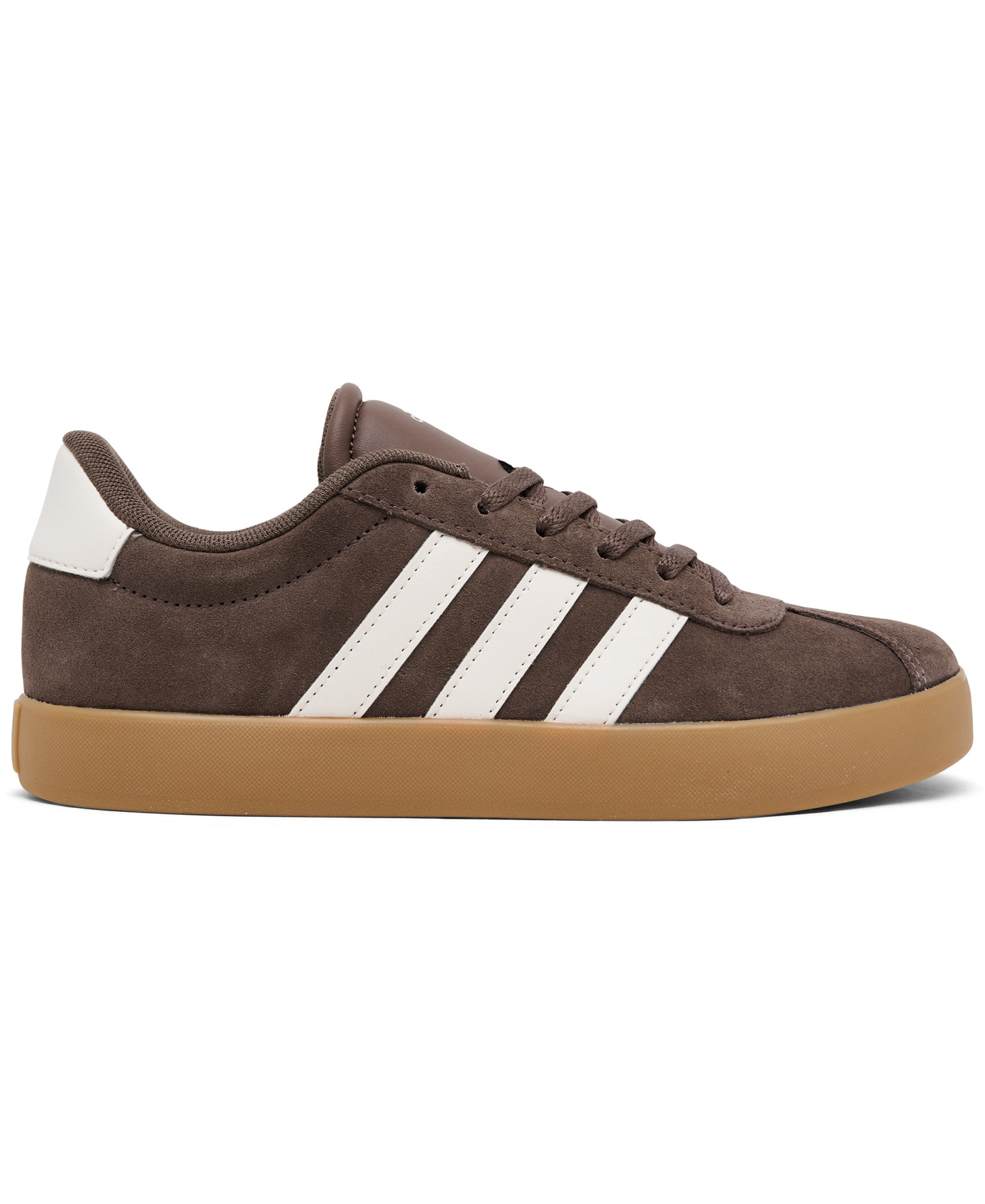 adidas Big Kids VL Court 3.0 Casual Sneakers from Finish Line - Earth Strata, White