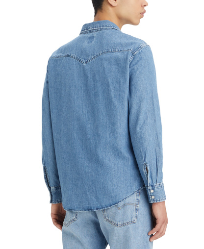 Levi's Men's Classic-Fit Western Shirt - Lyon Medium Wash