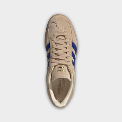 Men's adidas Originals Gazelle Indoor Casual Shoes - Magic Beige/Team Royal Blue/Wonder White - view 5