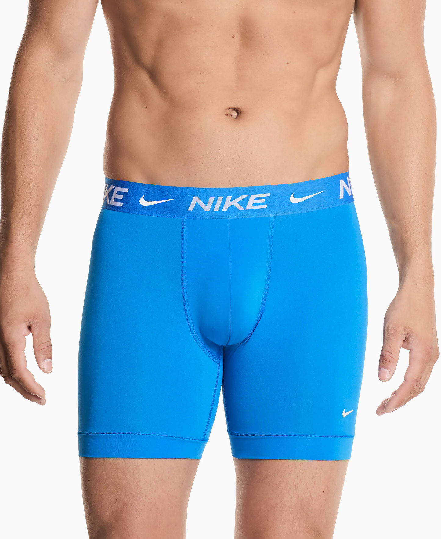 Nike Men's Essential Micro Boxer Briefs, 3-Pack - Photo Blue/Iron Gay/Black