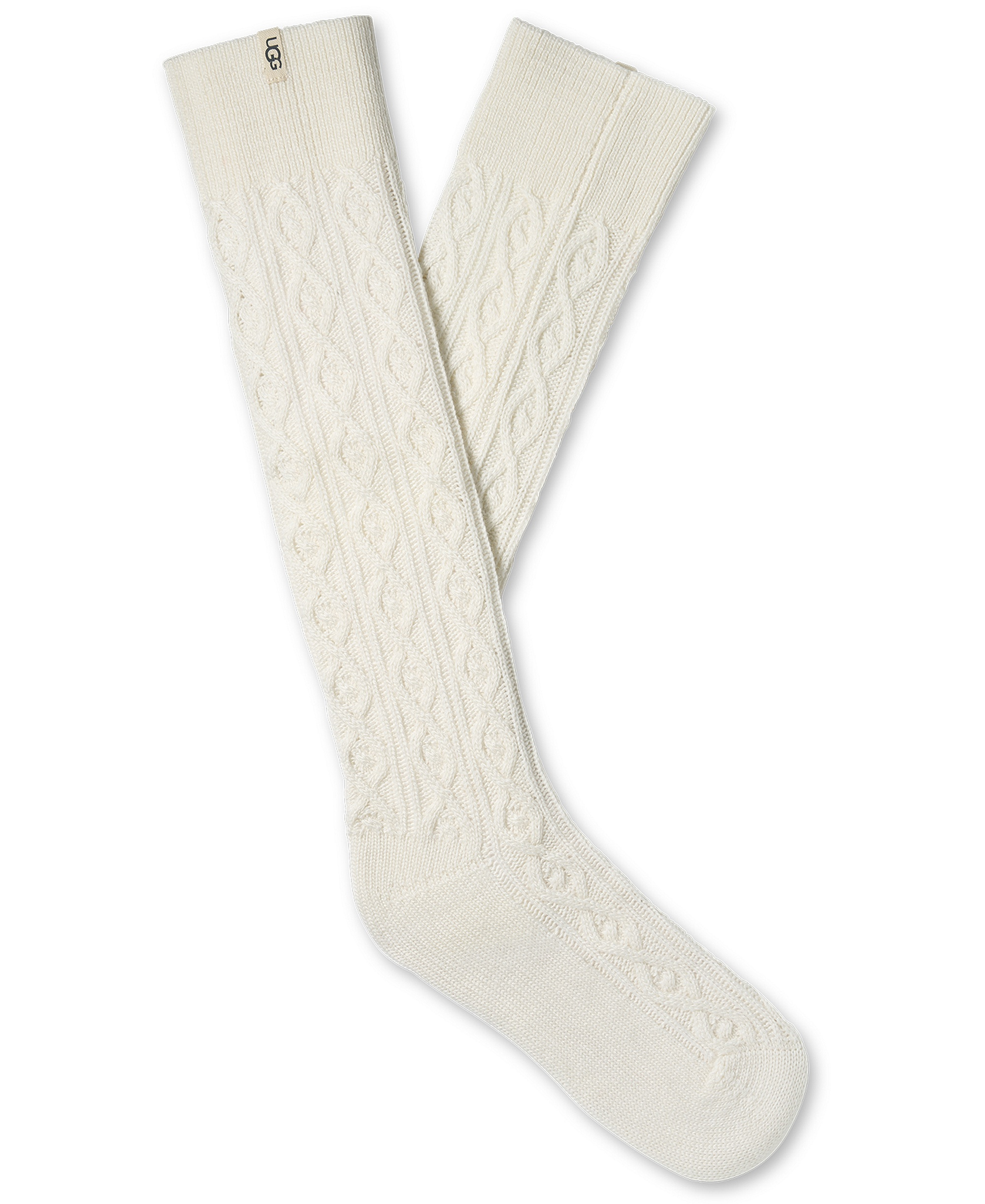 UGG® Women's Rensa Cable-Knit Knee-High Socks - Cream