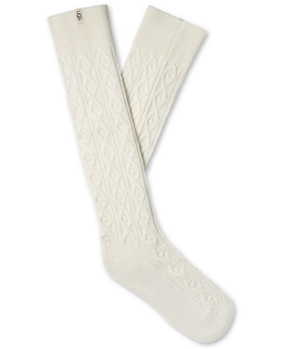 UGG® Women's Rensa Cable-Knit Knee-High Socks - Cream