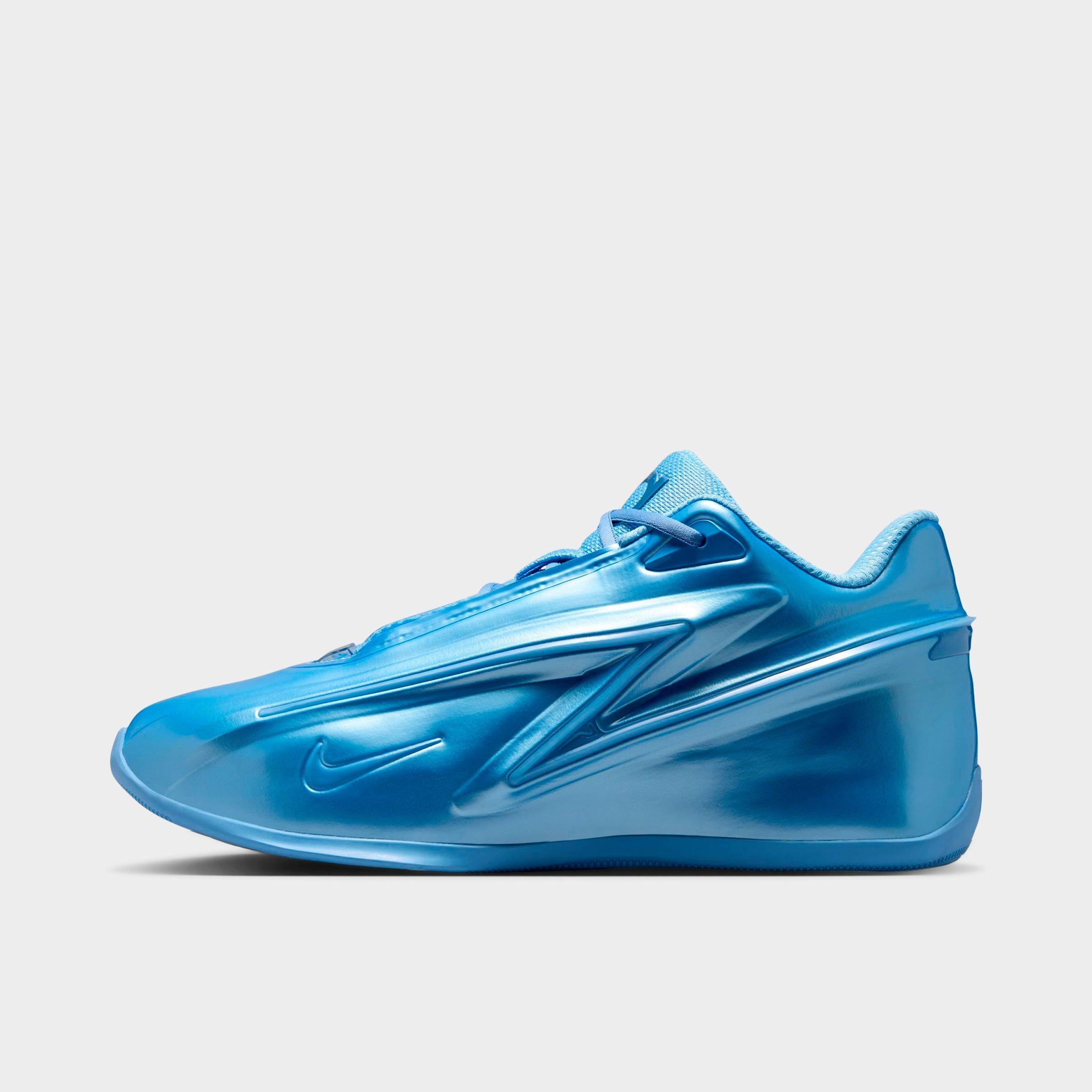 Nithtke KD 19 Basketball Shoes - Still Blue/Stadium Green/Still Blue - Left shoe facing left. Outside of the shoe.