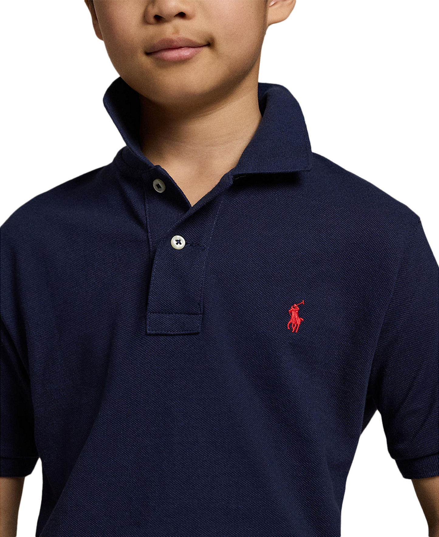 Polo Ralph Lauren 8-20 Boys' Cotton Mesh Logo Polo Shirt - Refined Navy