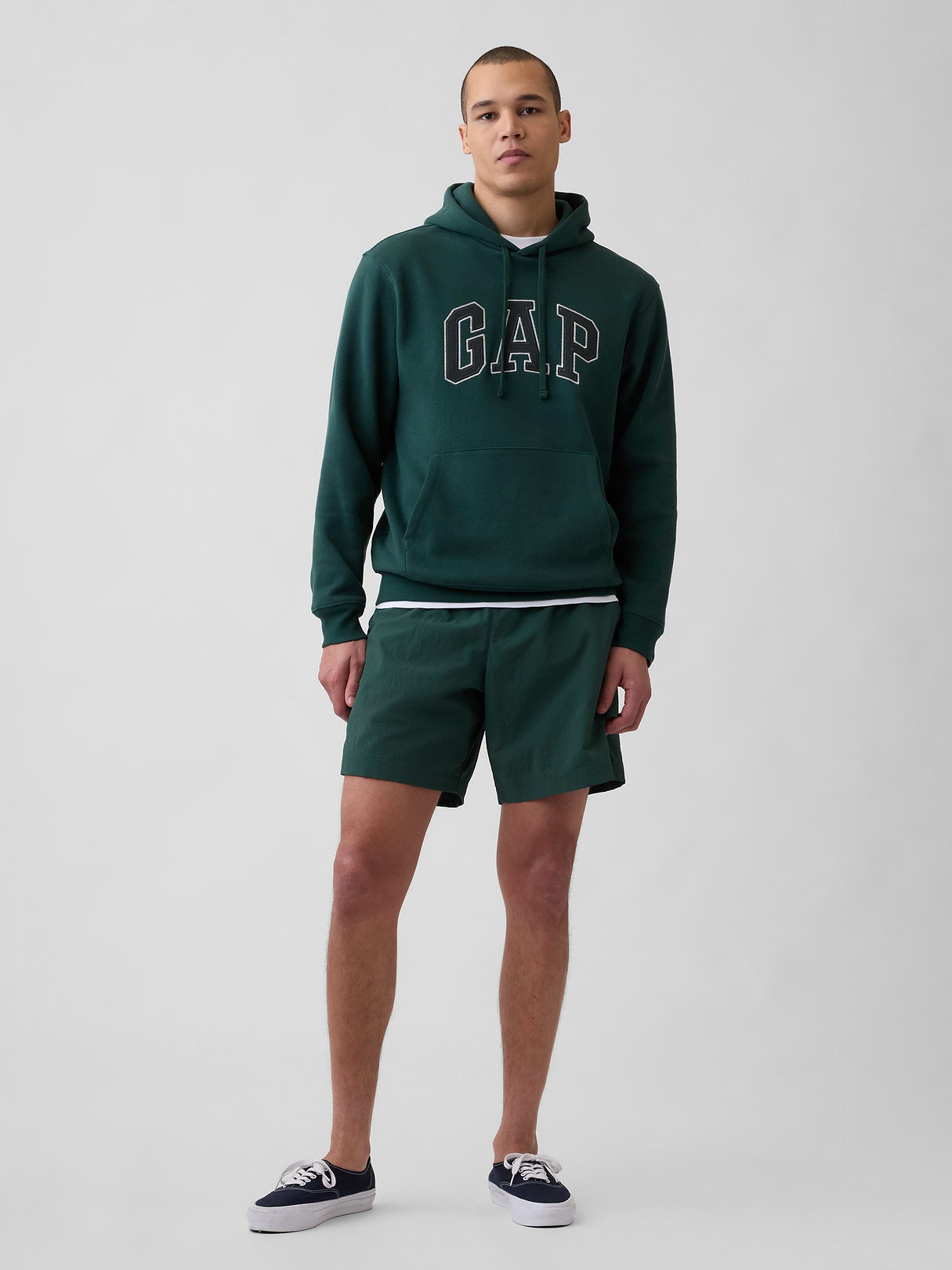 Adult VintageSoft Arch Logo Hoodie - hunter green