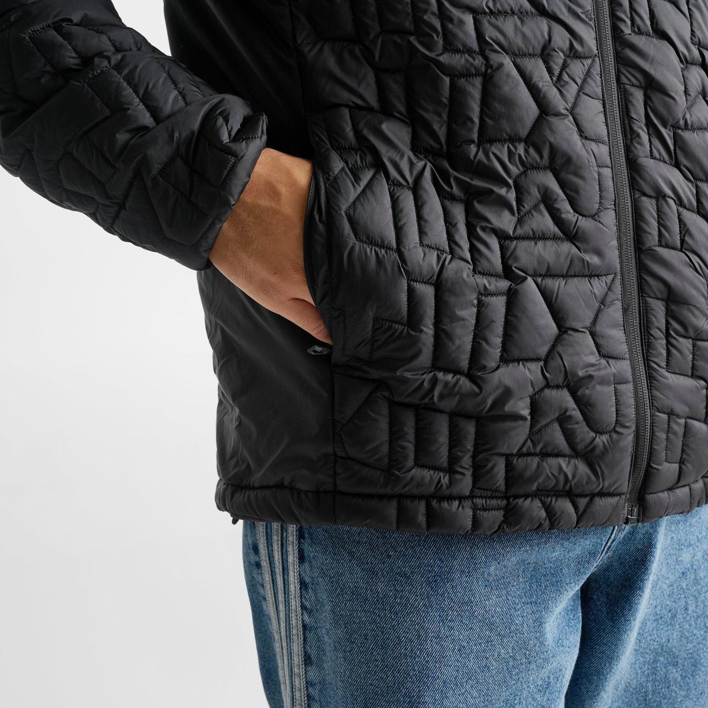 Men's adidas Terrex Xperior Primaloft Loose Fill Insulated Hooded Jacket - Black