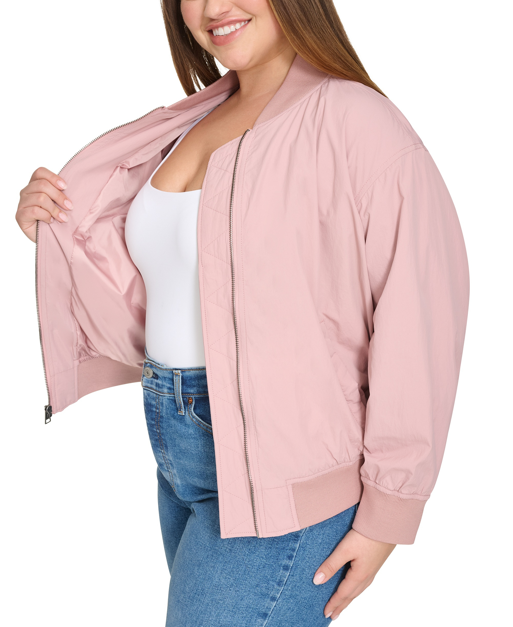 Levi's Women's Lightweight Bomber Jacket - Dusty Rose