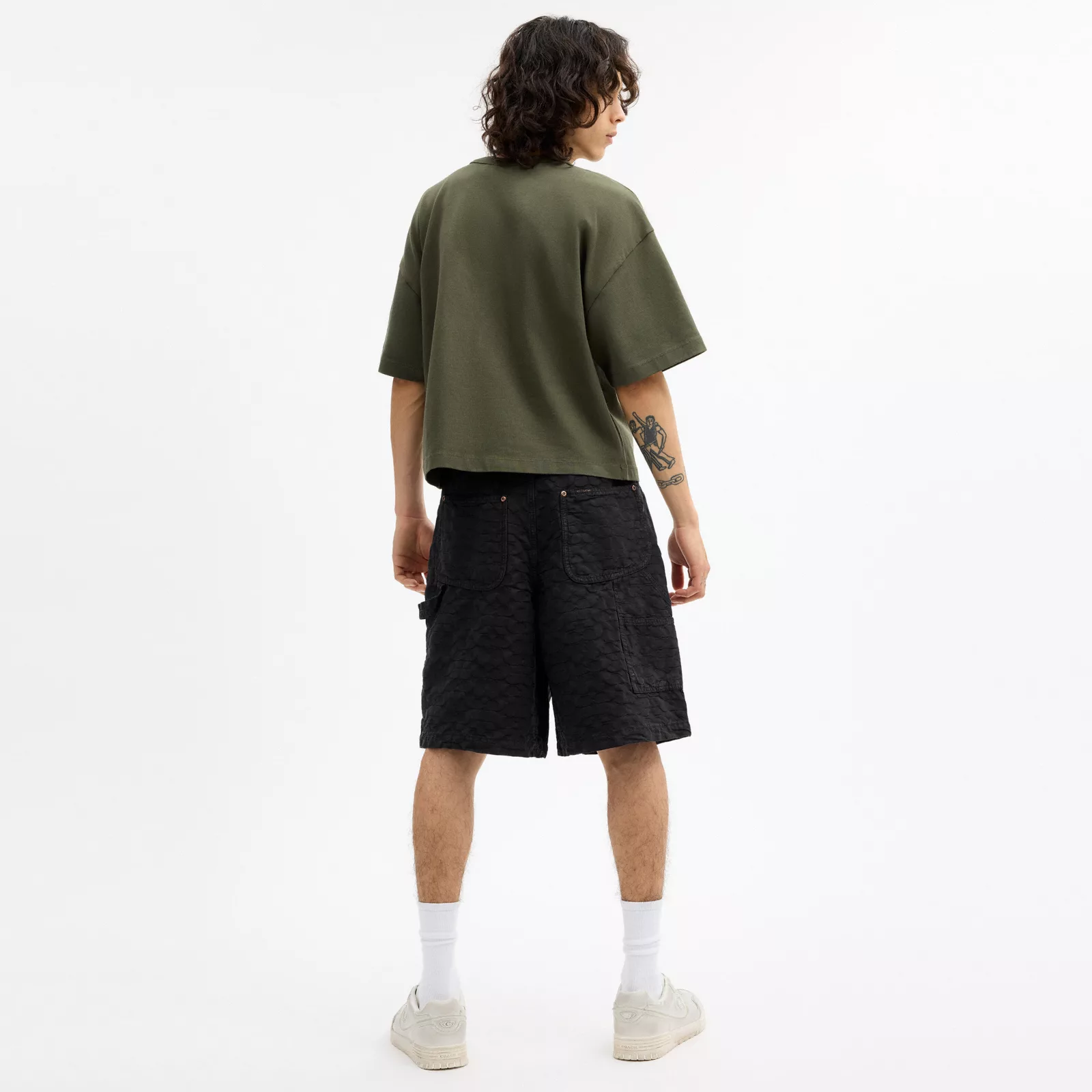 Coach | Brain Dead Denim Shorts - Black Signature - view 3