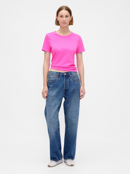 Organic Cotton VintageSoft T-Shirt - Sugar plum neon pink