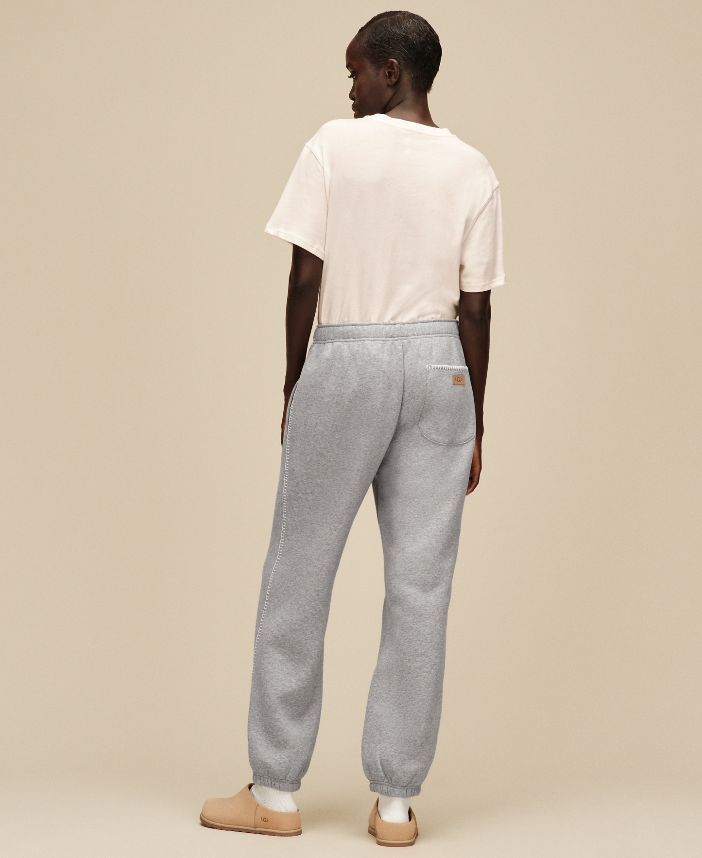 UGG® Women's Classic Fleece Pull-On Sweatpants - Grey Heather